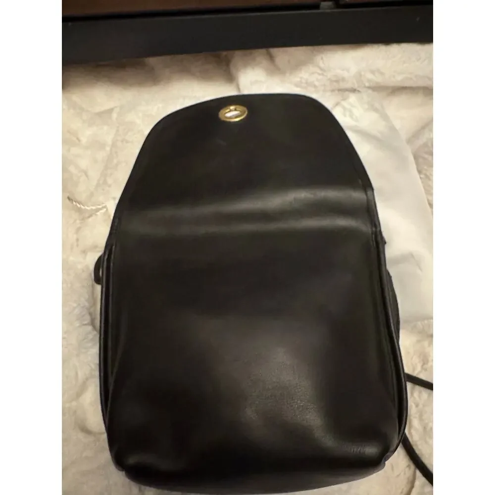 Vintage coach Quincey rich black gloved tanned leather - Picture 8 of 10